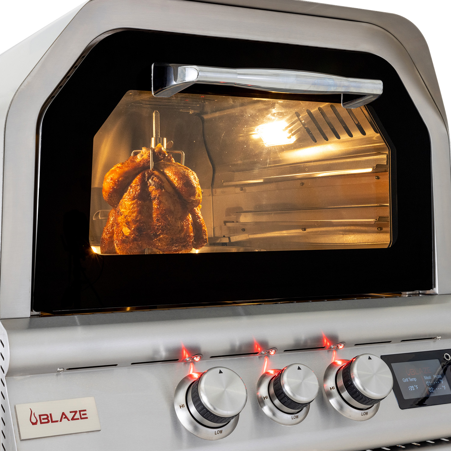 Blaze 26-Inch Gas With Outdoor Pizza Rotisserie Blaze - Oven Grills